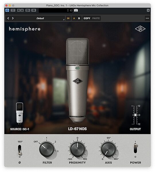 open zoom image for Universal Audio SC-1 Standard Condenser Microphone with Hemisphere Mic Modeling Plug-in, New, Software