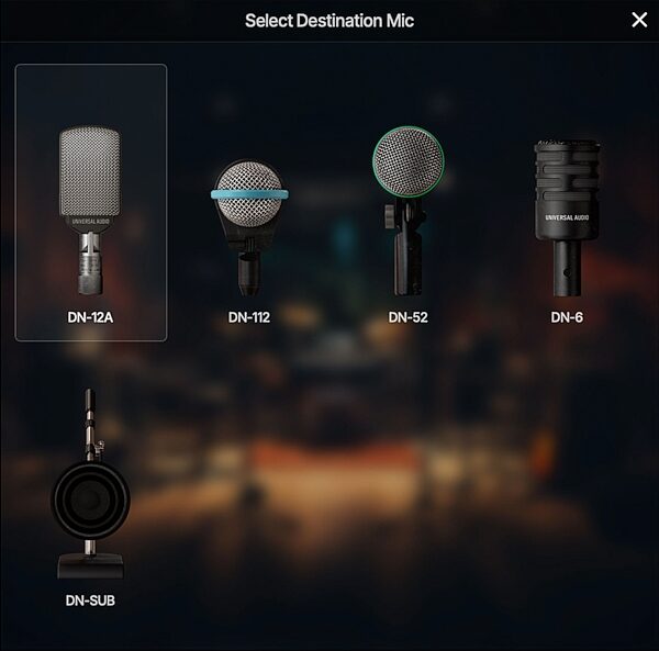 open zoom image for Universal Audio SD-5 Dynamic Microphone with Hemisphere Mic Modeling Plug-in, New, Action Position Back