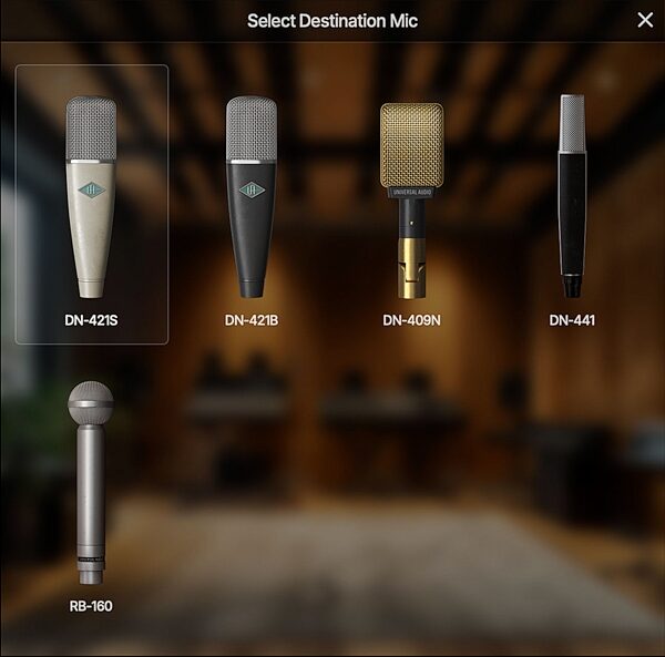 open zoom image for Universal Audio SD-7 Dynamic Microphone with Hemisphere Mic Modeling Plug-in, New, Action Position Back