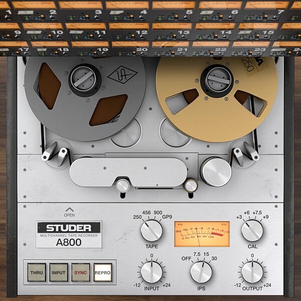 open zoom image for Universal Audio UAD Studer A800 Multichannel Tape Recorder Plug-in Software, Digital Download, Action Position Back