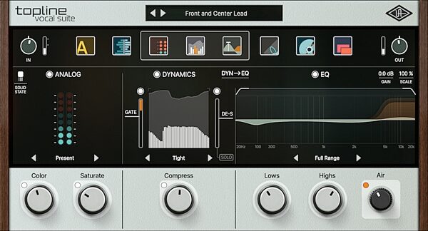 open zoom image for Universal Audio UAD Topline Vocal Suite Plug-in Bundle Software, Digital Download, Action Position Back