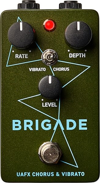 open zoom image for Universal Audio Brigade Chorus and Vibrato Pedal, New, Action Position Back