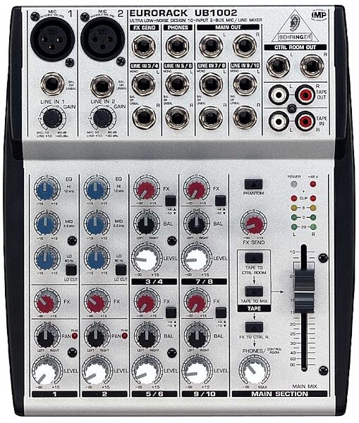 open zoom image for Behringer UB1002 Eurorack 10 Input Mixer, Main