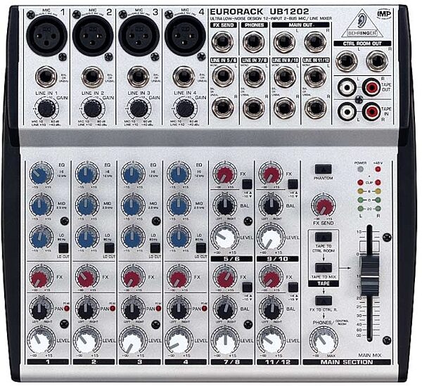 open zoom image for Behringer UB1202 Eurorack 12 Input Mixer, Main