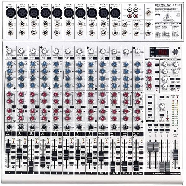 open zoom image for Behringer UB2442FX Pro 24 Input Mixer with FX, Main