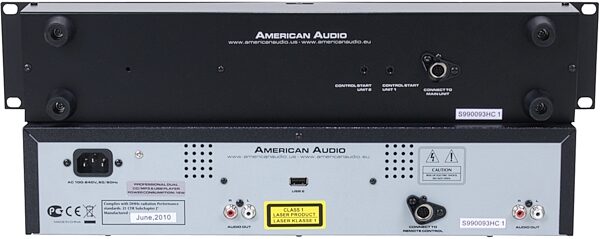 open zoom image for American Audio UCD200 Dual CD and MP3 Player, Rear