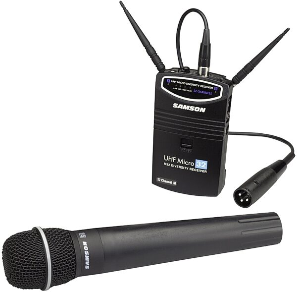 open zoom image for Samson UHF Synth32 Micro Handheld Wireless with Samson Q7 Microphone, Main