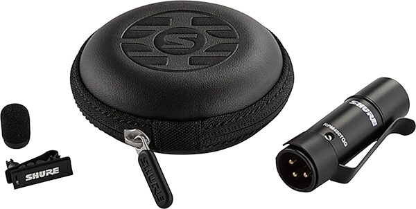 open zoom image for Shure UL4 UniPlex Cardioid Omnidirectional Lavalier Microphone, Black, XLR Connector, UL4B/C-XLR-A, Action Position Back