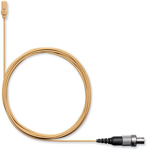open zoom image for Shure UL4 UniPlex Cardioid Omnidirectional Lavalier Microphone, Tan, LEMO Connector, UL4T/C-LMC3-A, Action Position Back