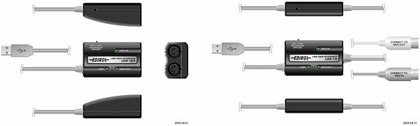 open zoom image for Edirol UM1SX 1 In 1 Out Female USB MIDI Interface, Switch Side