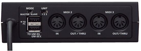 open zoom image for Cakewalk UM-3G 3x3 USB MIDI Interface, Rear