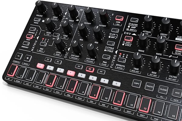 open zoom image for IK Multimedia UNO Synth PRO X Desktop Analog Synth, New, Action Position Back