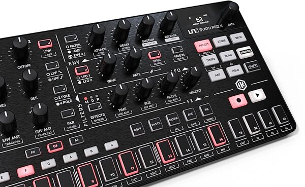 open zoom image for IK Multimedia UNO Synth PRO X Desktop Analog Synth, New, Action Position Back