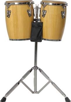 open zoom image for Cannon Percussion Junior Conga Set with Stand, Natural