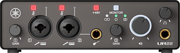 open zoom image for Yamaha UR22 MK3 USB Audio Interface, Black, Action Position Back
