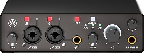 open zoom image for Yamaha UR22 MK3 USB Audio Interface, Black, Action Position Back