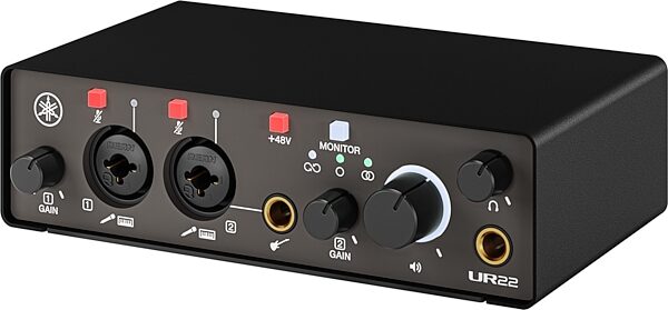 open zoom image for Yamaha UR22 MK3 USB Audio Interface, Black, Action Position Back