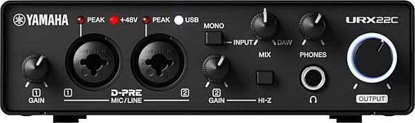 open zoom image for Yamaha URX22C USB Audio Interface, New, Action Position Back