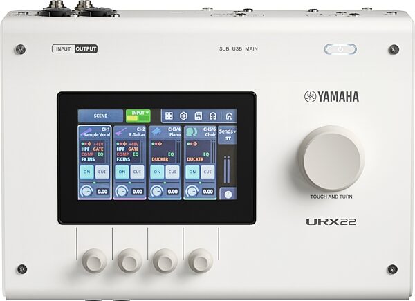 open zoom image for Yamaha URX22 USB Audio Interface with Touchscreen, White, Open Box (Like New), Main