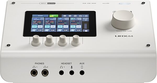 open zoom image for Yamaha URX44 USB Audio Interface with Touchscreen, White, Open Box (Very Good), Action Position Back