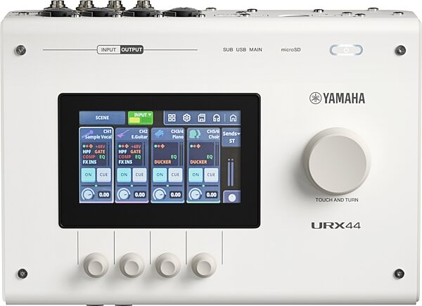 open zoom image for Yamaha URX44 USB Audio Interface with Touchscreen, White, Open Box (Very Good), Main