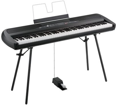open zoom image for Korg SP-280 Digital Piano with Stand, 88-Key, Black, Black on Stand