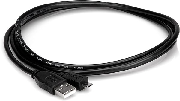 open zoom image for Hosa USB-206AC USB 2.0 Type A to Micro-B Cable, 6 foot, Main