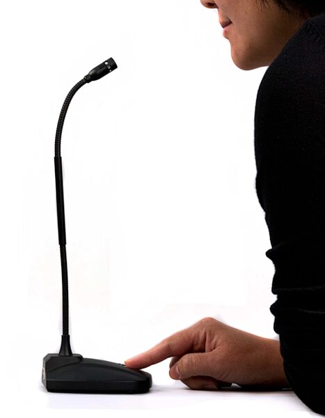 open zoom image for Audix USB12 Desktop Condenser USB Microphone, In Use