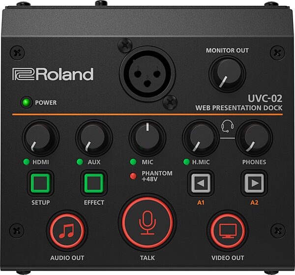 open zoom image for Roland UVC-02 Web Presentation Dock, Open Box (Very Good), Action Position Back