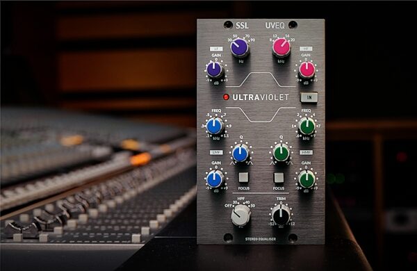 open zoom image for Solid State Logic SSL UltraViolet 500-Series Stereo Equalizer, New, Action Position Back