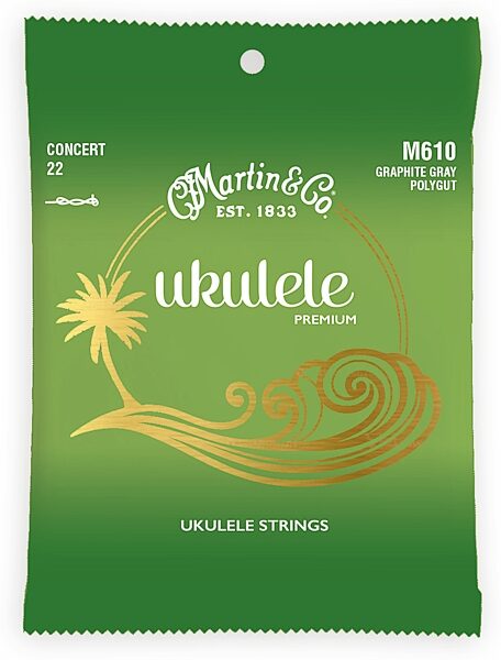 open zoom image for Martin Premium Polygut Ukulele Strings, Concert Size, M610, Action Position Front