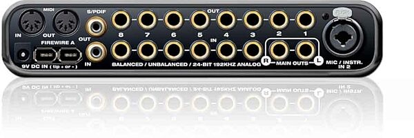 open zoom image for Mark of the Unicorn (MOTU) UltraLite-mk3 Firewire Audio Interface, Back