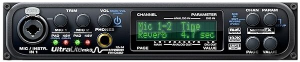open zoom image for MOTU UltraLite-mk3 Hybrid USB and FireWire Audio Interface, Front