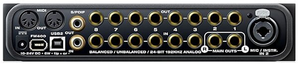 open zoom image for MOTU UltraLite-mk3 Hybrid USB and FireWire Audio Interface, Rear
