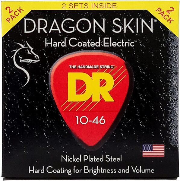 open zoom image for DR Strings Dragon Skin Clear Coated Electric Guitar Strings, view