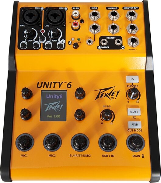 open zoom image for Peavey Unity 6 Compact USB Digital Mixer, New, Main