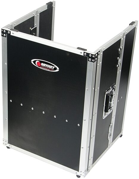 open zoom image for Odyssey FZF2636 Foldout DJ Stand and Facade, Standard Black/Silver, Main