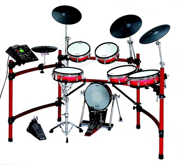 open zoom image for Roland V-Session Drum Set with Stand, Red