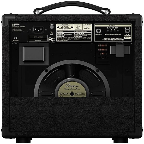 open zoom image for Bugera V5 Guitar Combo Amplifier (5 Watts, 1x8"), Rear