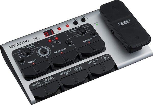 open zoom image for Zoom V6-SP Vocal Effects Processor and Looper Pedal, New, Action Position Back
