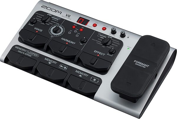 open zoom image for Zoom V6-SP Vocal Effects Processor and Looper Pedal, New, Action Position Back