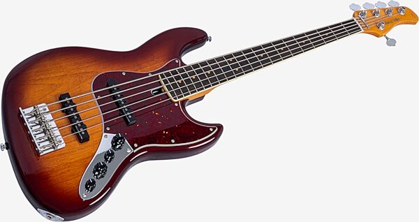 open zoom image for Sire Marcus Miller V7 Vintage New Gen Electric Bass, 5-String, Tobacco Sunburst, Ebony Fretboard, Action Position Back