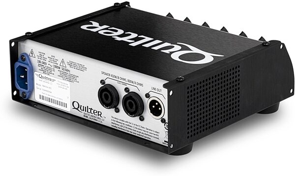open zoom image for Quilter Bass Block V803 Bass Amplifier Head (800 Watts), Open Box (Like New), Angled Back