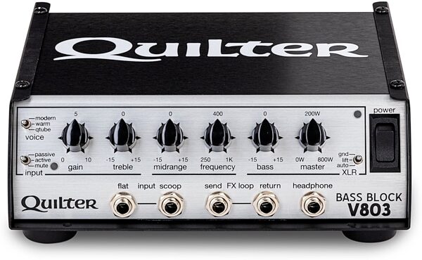 open zoom image for Quilter Bass Block V803 Bass Amplifier Head (800 Watts), Open Box (Like New), Main