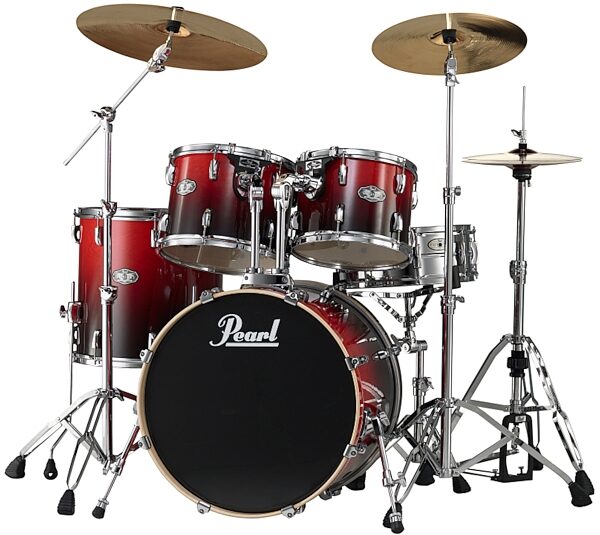 open zoom image for Pearl VBX925C Vision Birch 5-Piece Drum Kit, Ruby Fade