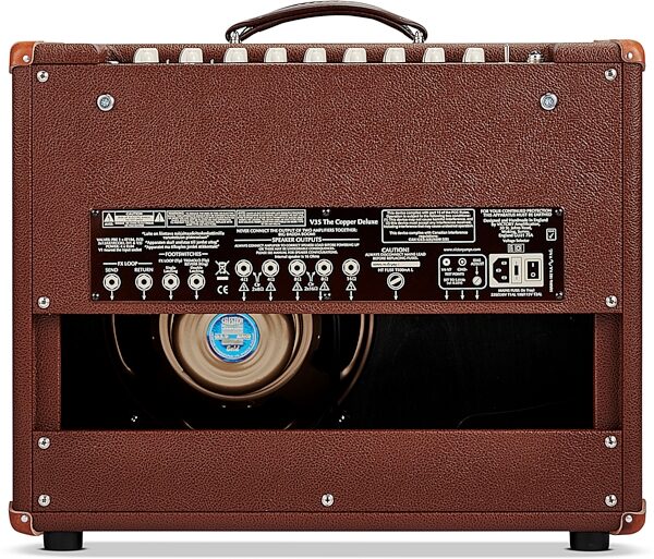 open zoom image for Victory VC35 The Copper Combo Deluxe Guitar Amplifier (35 Watts, 1x12 Inch), New, Action Position Back