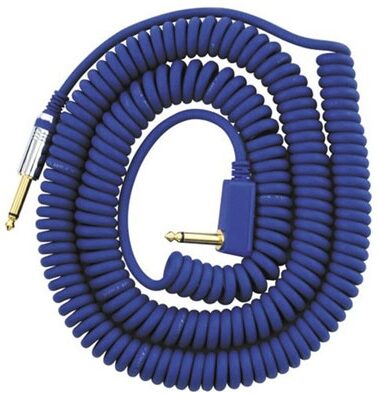 open zoom image for Vox Quality Coiled Instrument Cable, Blue