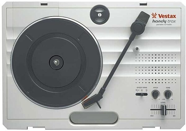 open zoom image for Vestax Handy Trax Portable Belt-Drive Turntable, Top