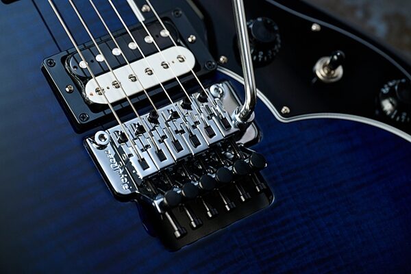open zoom image for Gibson Victory Floyd Rose Electric Guitar (with Case), Deep Ocean Burst, Action Position Back