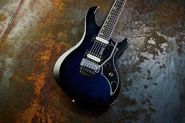 open zoom image for Gibson Victory Floyd Rose Electric Guitar (with Case), Deep Ocean Burst, Action Position Back